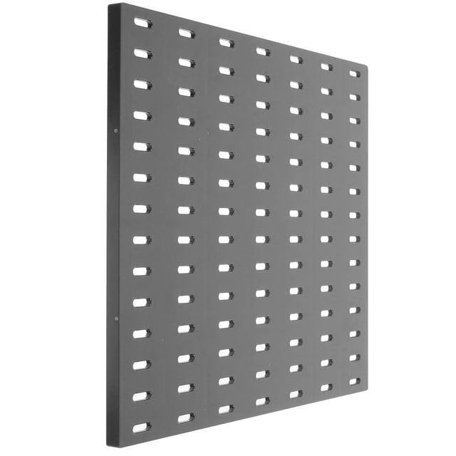LITINKIMI Panneau à Chevilles en Plastique Montable au Mur pour Rangement d'Entrée Noir Lot de 1