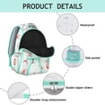 thumbnail image 4 of Stylish Flamingo Backpack Purse - Convertible Bookbag for College Students, Waterproof School Bag with Multiple Compartments, Fashion Forward Campus Accessory, 4 of 6
