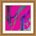 thumbnail image 2 of Stephen Chambers 15x15 Gold Ornate Wood Framed With Double Matting Wall Art Titled - Love Pink, 2 of 6