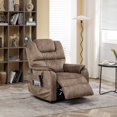 thumbnail image 2 of LEGAHOME Lift Chair with Heated and Massage Functions, Extended Fabric Lift Recliner Relax Sofa with 2 Remotes and 2 Side Pockets, Electric Power Lounge Chiar for Elderly Seniors, Brown, 2 of 11