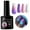 A, variant on Mood Color Changing Gel Nail Polish - Shimmer Glitter Mood Nail Polish, Thermal Color Change Gel, Soak off Glitter Gel Polish, Ombre Nail Art Kit, Christmas Valentine Birthday Gift Makeup Organizers