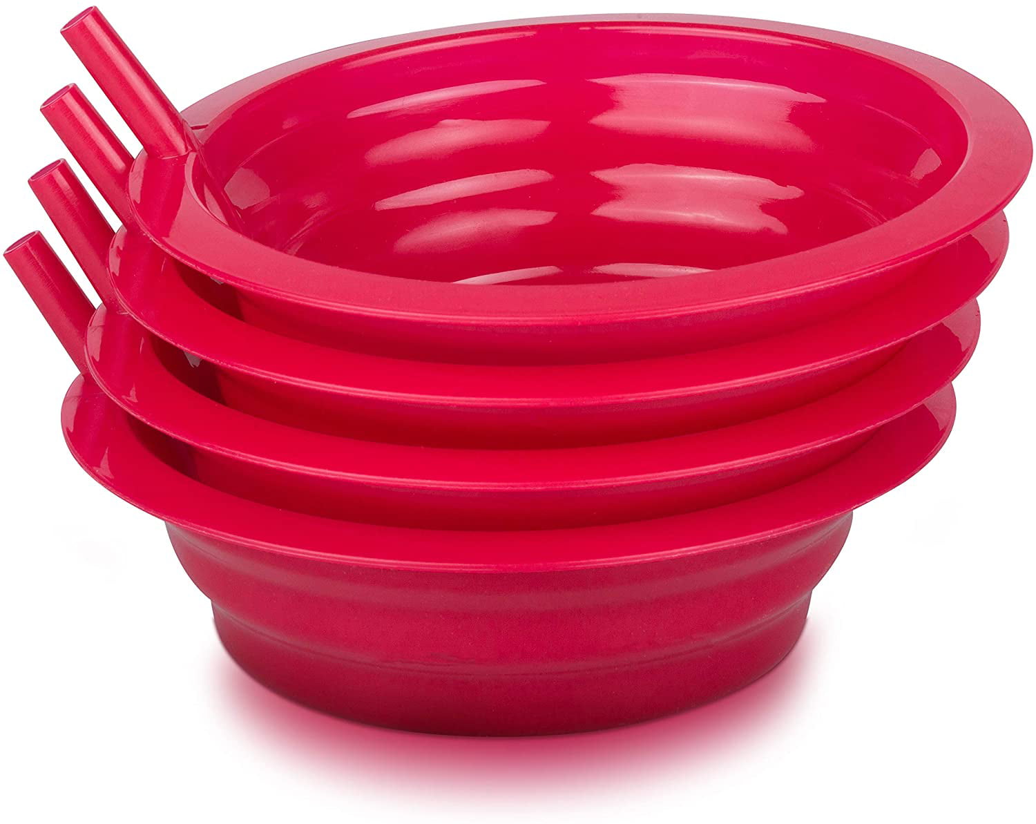 Sip-A-Bowl or Cup Built in straw BPA Free Dishwasher Safe Made In USA  4 colors 