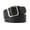 Black, variant on Women Faux Leather Belt Adjustable Length Waistband Square Buckle Female Retro Belt Costume Accessories