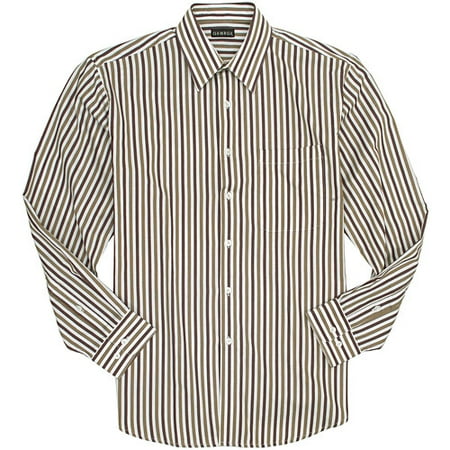 George - Big Men's Metro Stripe Cotton Twill Shirt