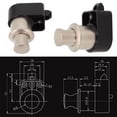 thumbnail image 4 of Door Latch Furniture Lock Push Button For Caravan Boats Drawer Cabinet Motorhome Yachts Drawers 42*30 Mm, 4 of 10