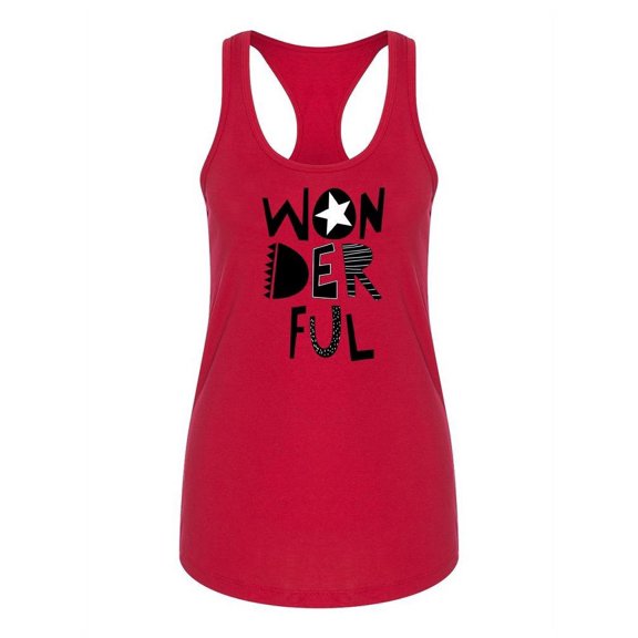 Wonderful Racerback Tank Women -Image by Shutterstock, Female Medium