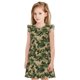 thumbnail image 1 of Balery Camouflag Camisón de princesa para niñas, pijama de algodón con mangas abullonadas, suave y bonito.-Small, 1 of 6