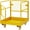 With wheels, variant on Historyli 43X45 in Forklift Safety Cage With wheels,1400 LBS Capacity,Heavy Duty Work Platform for Aerial Maintenance & Repair,With wheels