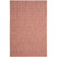 thumbnail image 3 of Safavieh Courtyard Collection Red and Beige Indoor/Outdoor Square Area Rug, 6'7' Square, 3 of 7