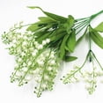 thumbnail image 6 of 2 PCS Fake Flower Artificial Bouquets Vase Teal Bride Green, 6 of 8