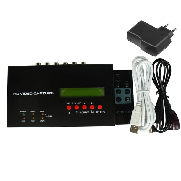 Tarjeta de captura de video digital HD, micrófono, capturador de audio, adaptador convertidor de transmisión de audio, enchufe de la UE Vogacara EL4570-02B