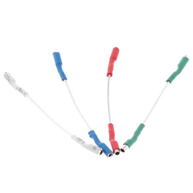4 Pieces Phono Headshell Lead Wires, Universal LP Turntable Phono Headshell Lead Wires Replacement