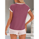 thumbnail image 5 of Camisetas de Corta para Mujer, Color Rojo, Talla M, 5 of 7
