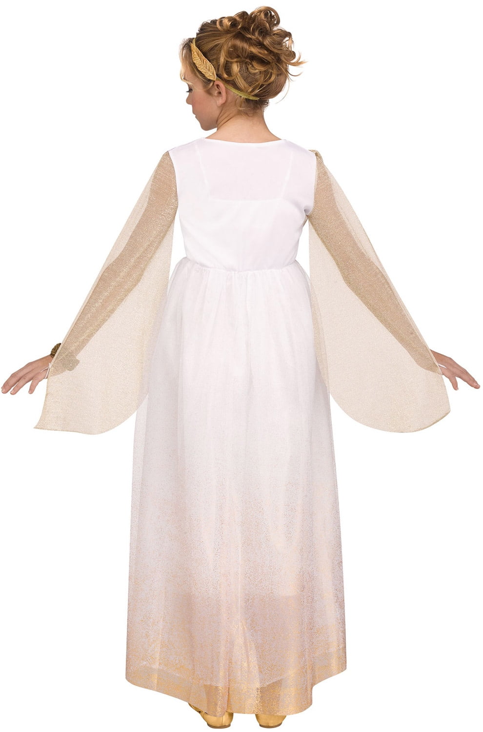 Spirit Halloween Kids Goddess Costume, White, Gold : : Clothing,  Shoes & Accessories