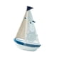 thumbnail image 4 of Barco de vela en miniatura, escritorio de madera, adorno de barco de vela náutico para cocina, sala de estar, decoración, baño, chimenea, 4 of 9
