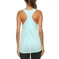 thumbnail image 6 of JGGSPWM Women's Workout Racerback Athletic Yoga Gym Sports Tennis Sleeveless Shirt Tees Blue XL, 6 of 9