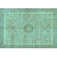 thumbnail image 1 of Ahgly Company Indoor Rectangle Oriental Light Blue Modern Area Rugs, 4' x 6', 1 of 4