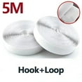 thumbnail image 1 of 25Meter Strong Double Sided Self Adhesive Hook and Loop Fastener Tape Nylon Sticker Adhesive velcros Strap DIY Craft Accessories white 5Meter 25mm Wide, 1 of 6