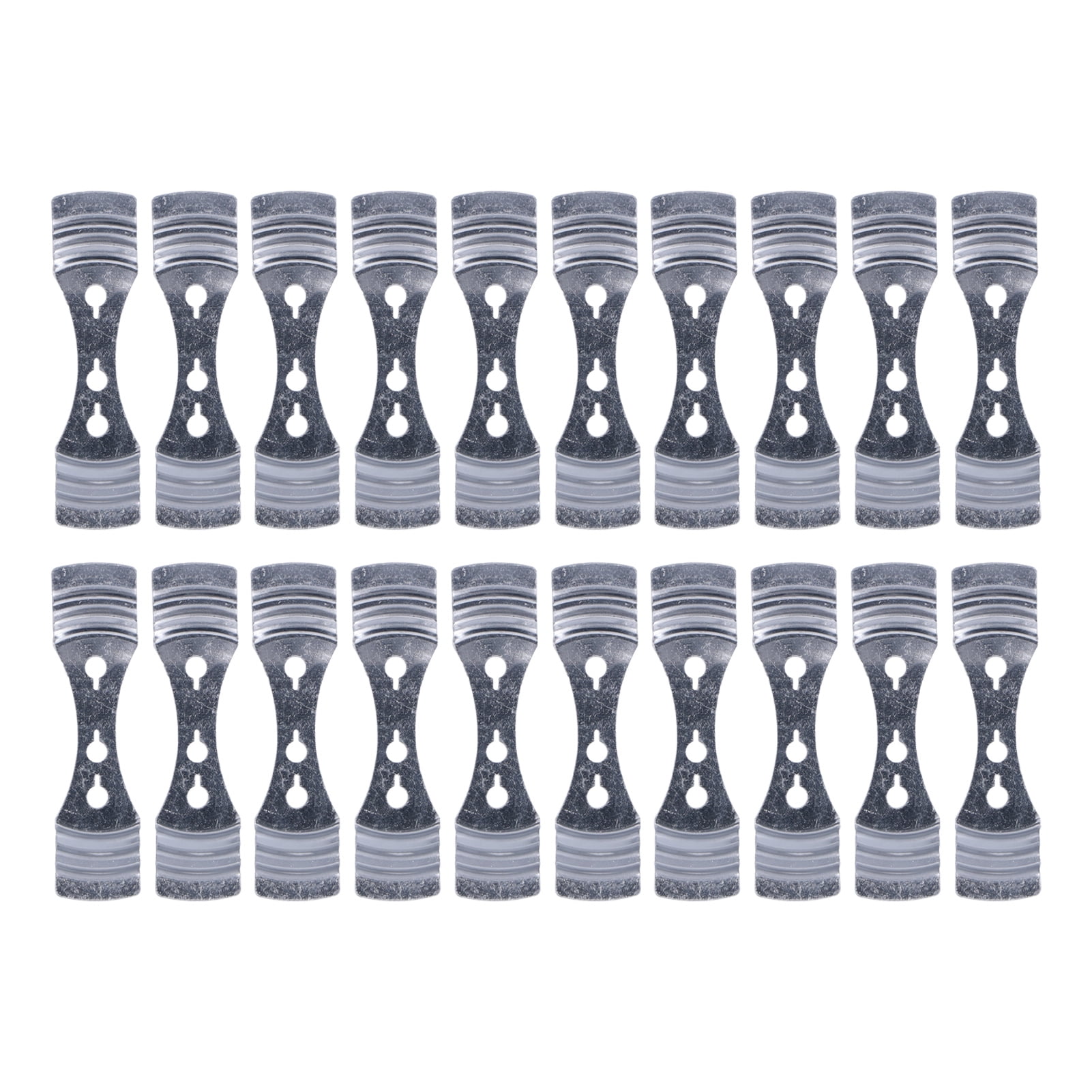 20 Pack Stainless Steel Candle Wick Holders - 3 Hole Centering Brackets For DIY Candles