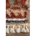 thumbnail image 4 of nuLOOM Rosemarie Bohemian Soft Shag Tassel 2' 6" x 10' Runner Area Rug, Red, 4 of 4