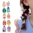 thumbnail image 1 of Hair Clips for Girls, 10Pcs Adorable Barrettes Cute Drink bottle Patterns Hair Accessories Pretty Hairpins for Kids Teens Women (Girl's Clips), 1 of 5