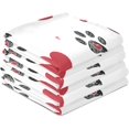 thumbnail image 4 of GZHJMY Valentine's Day Paw Kitchen Dish Towel 1 Pack, Soft Absorbent Dishcloths Reusable Hand Towel Washable Tea Towels for Home Kitchen Bar Table Decor, 28 x 18 Inch Washcloths Decorative Towels, 4 of 7