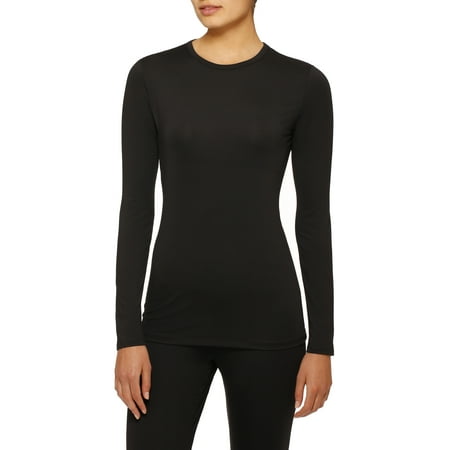 

ClimateRight by Cuddl Duds Women s and Women s Plus Stretch Microfiber Base Layer Long Sleeve Top