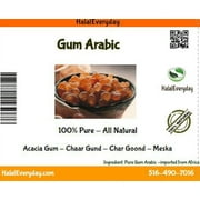 Gum Arabic - Arabic Gum - Aacia Gum, 8 oz. - 100% pure and food grade Natural Gum - Beautiful and Large Nuggets - Imported from Africa - By HalalEveryday