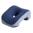 thumbnail image 4 of Almohada boca abajo, tamaño adulto, compacta, funda extraíble, práctica almohada para la siesta. azul oscuro, 4 of 8