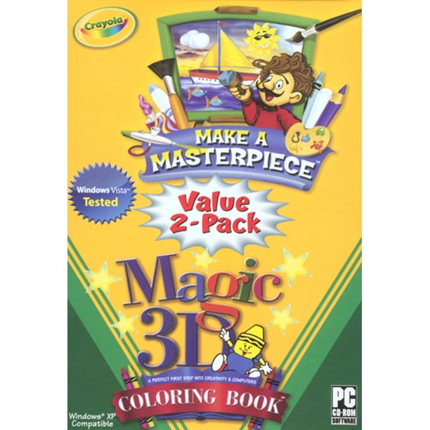 Download Crayola Make A Masterpiece 3d Coloring Book Value 2 Pack Xsdp 06080 With Crayola Make A