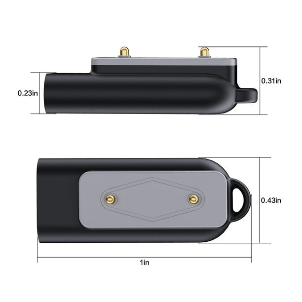 Cargador de reloj Adaptador USB C Convertidor de cable de carga para Samsung Galaxy Fit 3
