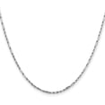 thumbnail image 2 of Solid 14K White Gold 2mm Diamond-cut Milano Rope with Lobster Lock Chain - 18", 2 of 8