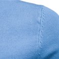 thumbnail image 6 of Men's Casual Slim Fit Sweaters Crewneck Lightweight Pullover Long Sleeve Solid Color Knitted Top Winter Warm Blouses (Light Blue 2XL), 6 of 6
