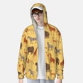 thumbnail image 3 of Pofeuu Cute Animals Print Sun Protection Outdoor Lightweight Full Zip UV Cooling Hoodie Long Sleeve Summer Clothing for Outdoor Hiking-Large, 3 of 5