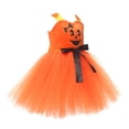 thumbnail image 6 of YUEHUA Halloween Tutu Dress for Toddler, Sparkly Mesh Skirt with Velvet Bodice, Lovely Flared A-Line Fall Festival Gown for 4-8 Years, 6 of 6