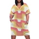 thumbnail image 1 of Vestido de noche Sherbet Wave para mujer, largo ancho con refuerzos, moderno, corto y desenfadado., 1 of 7