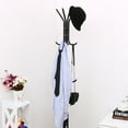 thumbnail image 3 of Unique Bargains 3-Tier Metal Coat Hat Rack Tripod Stand Hall Tree 12 hooks, 3 of 7