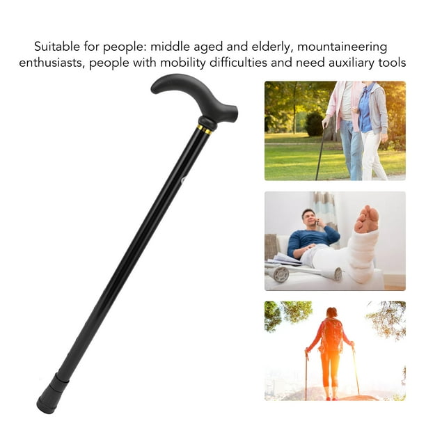 Walking Cane For Men & Women, Adjustable Walking Cane With Rubber Tip,  Ergonomic Aluminum Alloy Walking Stick Cane For Seniors Elderly Mobility Aid