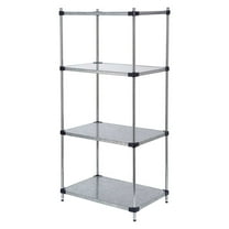 Nexel Industries 18607SZ 18 x 60 x 74 in. Solid Shelf Unit- Galvanized