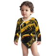 thumbnail image 2 of Xecao Urban Graffiti Scorpion Illustration Print Baby unisex-baby Cotton Long-sleeve Bodysuits-3 Months, 2 of 6