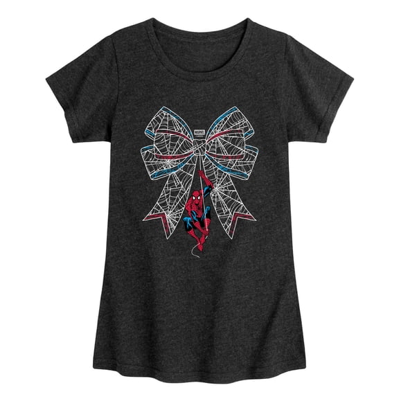 Spider-Man - Bow Fitted Short Sleeve Graphic T-Shirt