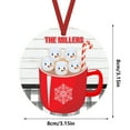 thumbnail image 4 of TUITOONM Coffee Mug Pattern Christmas Tree Hangings Door Window Wall Pendant Holiday Party Scene Props Home Winter Decoration, 4 of 4
