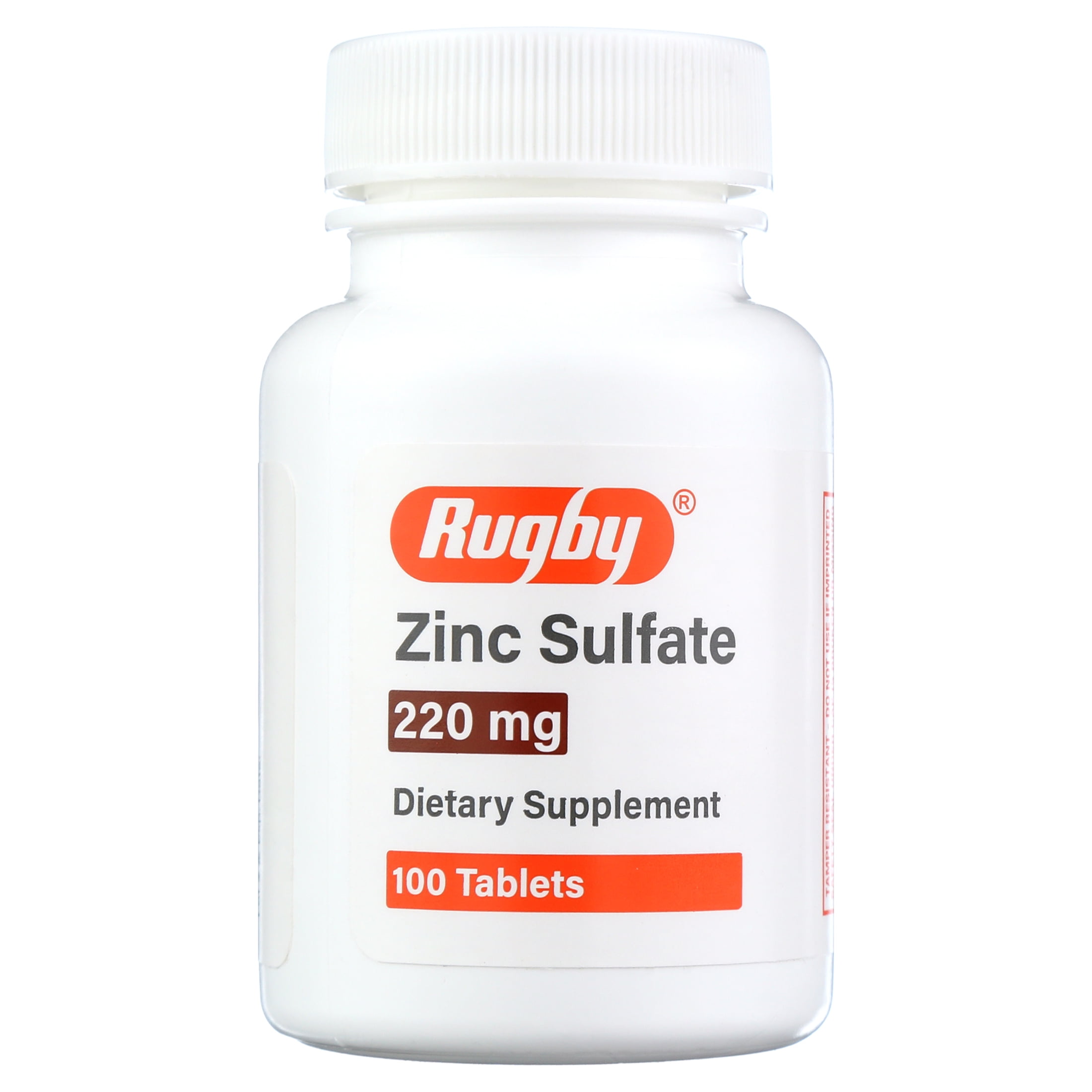Zinc Sulfate 220 mg 100 Count Tablets