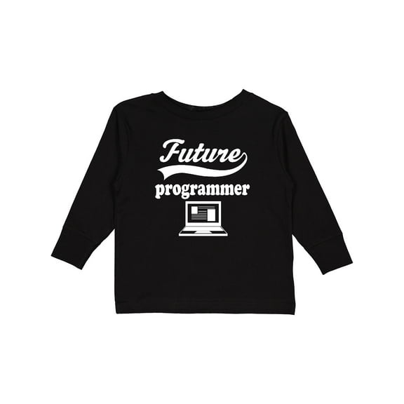 Inktastic Future Computer Programmer Shirt Childs Job Boys or Girls Long Sleeve Toddler T-Shirt