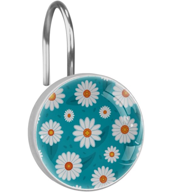 Shower Curtain Hooks Set of 12 for Home Hotel Shower Rods Bathroom