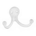 thumbnail image 3 of National Hardware N327-619 MPB163 Double Clothes Hooks in White, 2 pack, 3 of 3