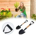 thumbnail image 2 of Steel & Wood Garden Shovel Ergonomic Anti-Slip Handle, 2 of 7