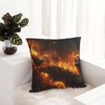thumbnail image 6 of Honeii Cool Fire Man Print Throw Pillow, Square Decorative Pillow Forms Soft Fluffy Plump Pillow Decorative Pillow Inserts,Couch Pillows-18"x18", 6 of 7