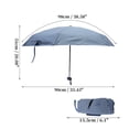 thumbnail image 2 of Unique Bargains Mini Umbrella with Storage Box Windproof Folding Umbrella Blue, 2 of 6