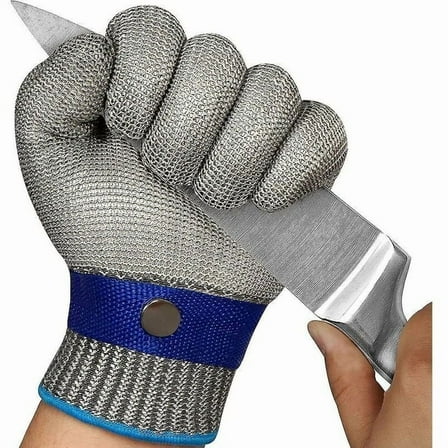 Cut Resistant Gloves Level 9 Stainless Steel Wire Mesh Cutting Gloves (XL)